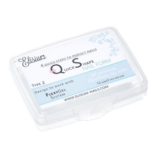 Elisium Quick Shape Nail Form Type2 formy do przedłużania paznokci 24szt.