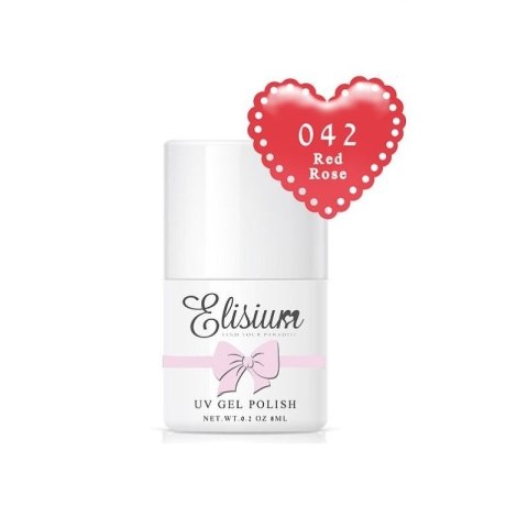 Elisium Colour UV Gel Polish lakier hybrydowy 042 Red Rose 9g