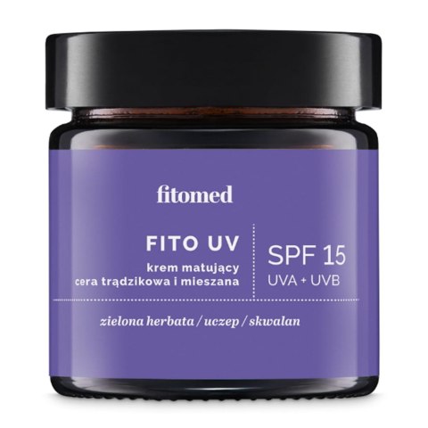 Fitomed Fito UV SPF15 krem matujący do cery trądzikowej i mieszanej 55g
