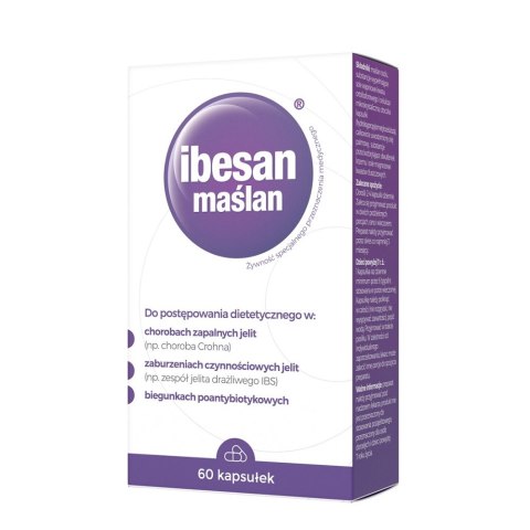 Ibesan Maślan kapsułki wspierające zdrowie jelit 60 kapsułek