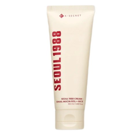 K-SECRET Seoul 1988 Snail Mucin 93% Cream łagodzący krem do twarzy z filtratem ze śluzu ślimaka i ryżem 100ml