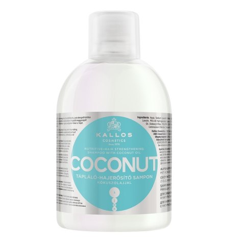 Kallos KJMN Coconut Nutritive-Hair Strengthening Shampoo odżywczo-wzmacniający szampon do włosów 1000ml