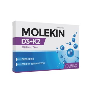 Molekin D3+K2 suplement diety 60 tabletek powlekanych