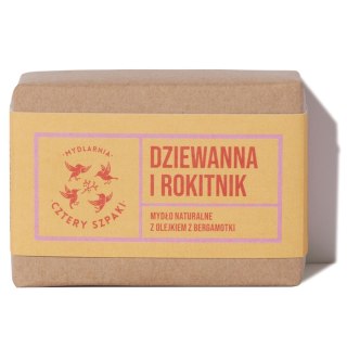 Mydlarnia Cztery Szpaki Mydło naturalne w kostce Dziewanna i Rokitnik 110g