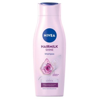 Nivea Hairmilk Natural Shine łagodny szampon pielęgnujący do włosów matowych 400ml