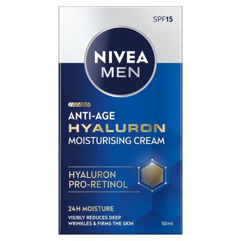 Nivea Men Hyaluron przeciwzmarszczkowy krem do twarzy 50ml