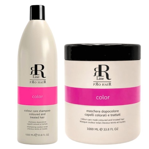 RR Line Color Star Zestaw do włosów farbowanych Szampon + Maska 2x1000ml