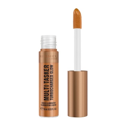 Rimmel Multi Tasker Turbocharged Glow rozświetlający bronzer w płynie 008 It's Giving Bronze 10ml