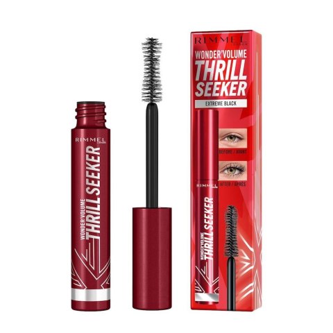 Rimmel Wonder Volume Thrill Seeker wydłużający i zwiększający objętość tusz do rzęs 001 Black 8ml