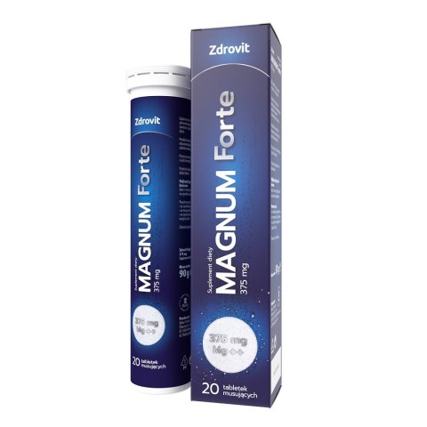 Zdrovit Magnum Forte 375 mg suplement diety 20 tabletek musujących