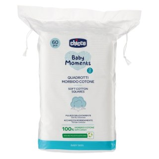 Chicco Baby Moments bawełniane waciki kosmetyczne 0m+ 60szt.