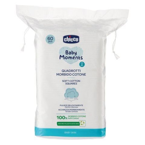 Chicco Baby Moments bawełniane waciki kosmetyczne 0m+ 60szt.