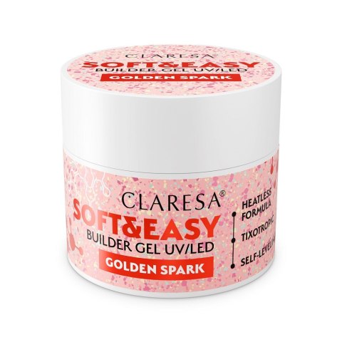Claresa Soft&Easy Builder Gel żel budujący Golden Spark 12g