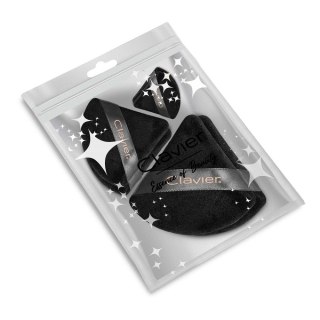Clavier Trójkątny puszek do pudru Czarny Mix 6szt