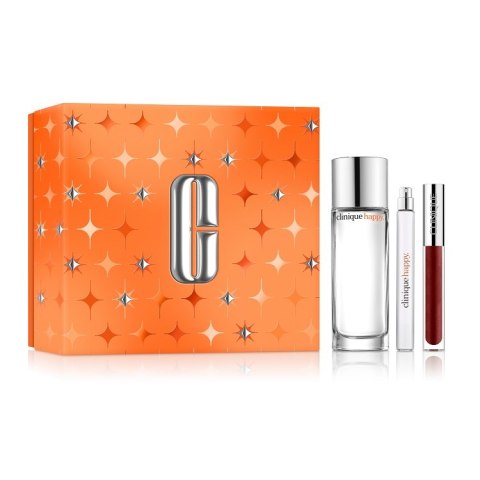 Clinique Perfectly Happy zestaw perfumy 50ml + perfumy 10ml + nawilżający błyszczyk do ust 3.4ml
