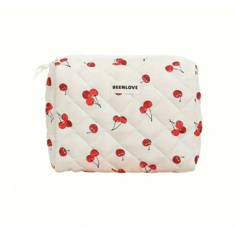 Ecarla Kosmetyczka pikowana w wisienki 1szt.