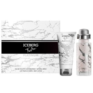 Iceberg Twice Platinum zestaw woda toaletowa spray 125ml + balsam do ciała 100ml