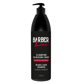 Joanna Professional Barber Line szampon do włosów i brody 1000ml
