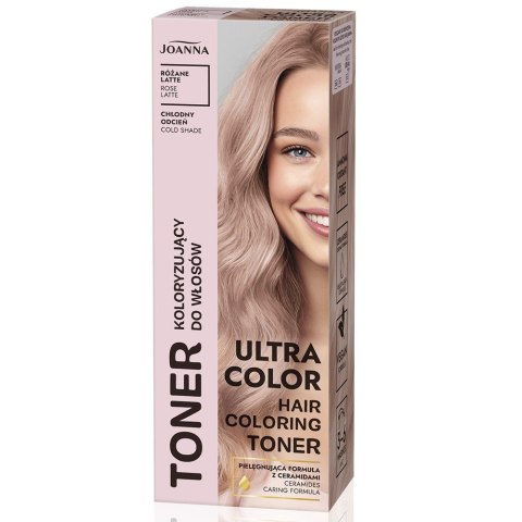 Joanna Ultra Color toner koloryzujący do włosów Różane Latte 100g