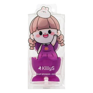 KillyS Tamagotchi Girl gąbeczka do makijażu ze stojakiem Violet 1szt.