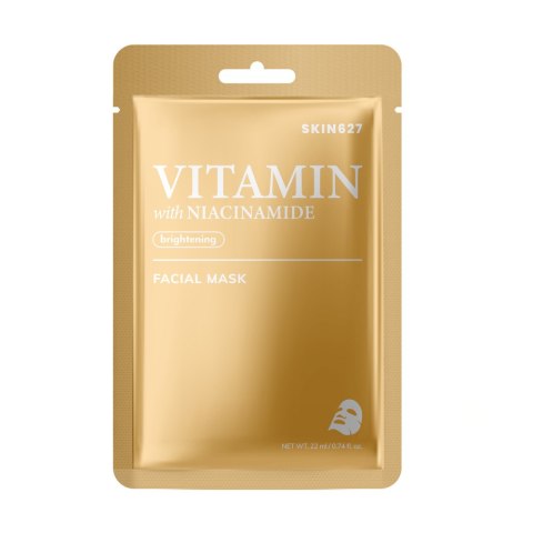 SKIN627 Vitamin with Niacinamide rozjaśniająca maska w płachcie 22ml