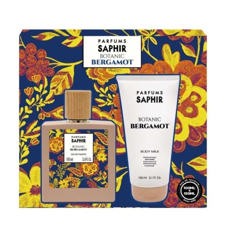 Saphir Botanic Bergamot zestaw woda toaletowa spray 100ml + mleczko do ciała 150ml