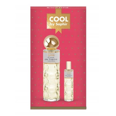 Saphir Cool de Saphir Pour Femme zestaw woda perfumowana spray 200ml + woda perfumowana spray 30ml