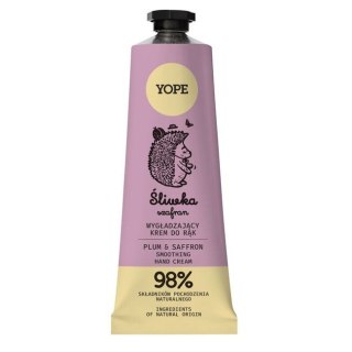 Yope Naturalny wygładzający krem do rąk Śliwka & Szafran 50ml