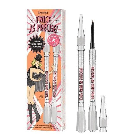 Benefit Twice As Precise! My Brow Pencil Duo zestaw kredek do brwi 3 Warm Light Brown 2x0.08g