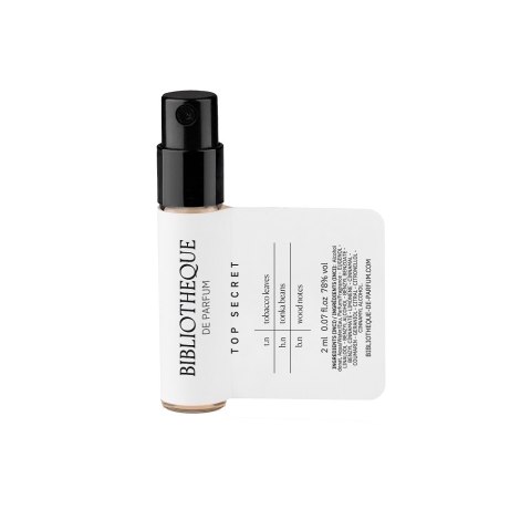 Bibliotheque de Parfum Top Secret woda perfumowana spray próbka 2ml