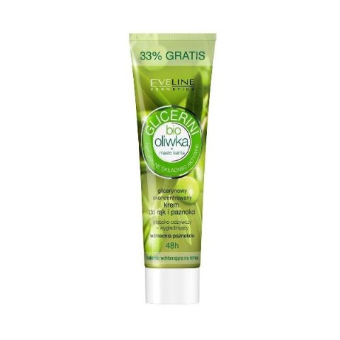 Eveline Cosmetics Glicerini glicerynowy skoncentrowany krem do rąk i paznokci z bio oliwką i masłem karite 125ml