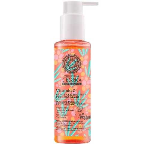 Natura Siberica Oblepikha C-Berrica rewitalizujący peeling-maska do twarzy z kwasami i witaminą C 145ml