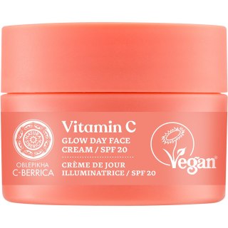 Natura Siberica Oblepikha C-Berrica rozświetlający krem do twarzy z filtrem SPF20 i witaminą C 50ml