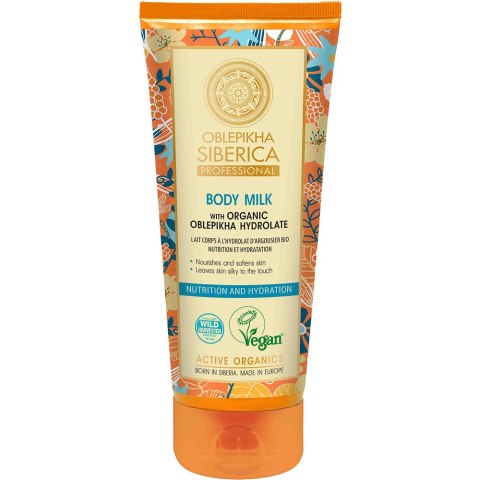 Natura Siberica Oblepikha Professional odżywczo-nawadniające mleczko do ciała na bazie hydrolatu z rokitnika 200ml