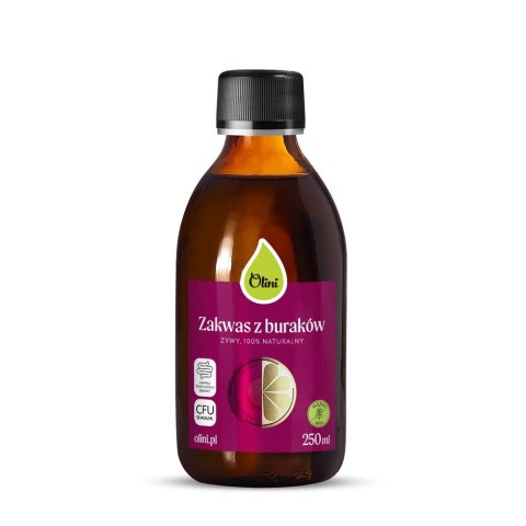 Olini Zakwas z buraków z cytryną kurkumą i imbirem 250ml