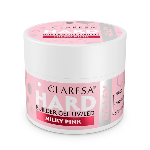 Claresa Hard&Easy Builder Gel żel budujący Milky Pink 12g