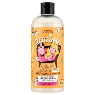 Joanna Rodzinka szampon z odżywką prowitamina B5 i bawełna 400ml