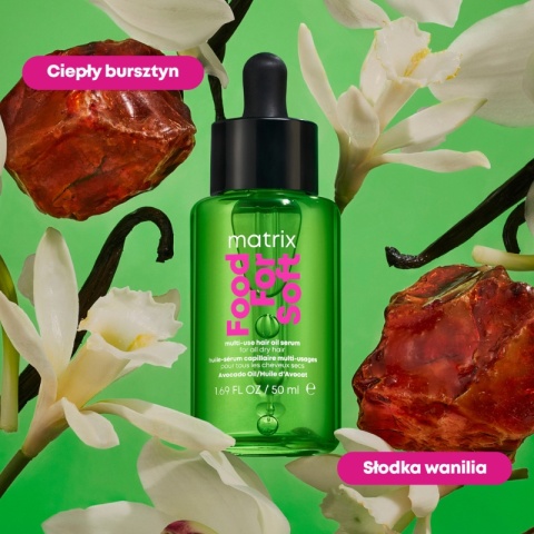 Matrix Food For Soft nawilżający olejek do suchych włosów z termoochroną 30ml