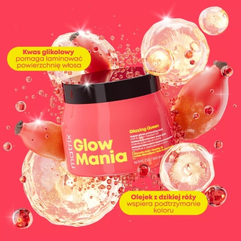 Matrix Glow Mania Wzmacniająca maska do włosów farbowanych 500ml