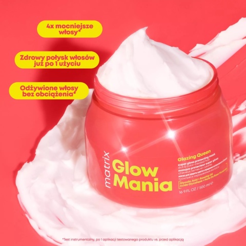 Matrix Glow Mania Wzmacniająca maska do włosów farbowanych 500ml