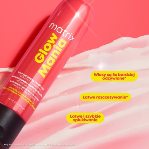 Matrix Glow Mania odżywka do włosów farbowanych z efektem laminacji 1000ml