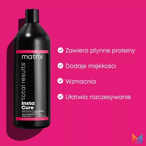 Matrix Insta Cure Odżywka Wygładzająca do Włosów Łamliwych i Wysokoporowatych 1000 ml