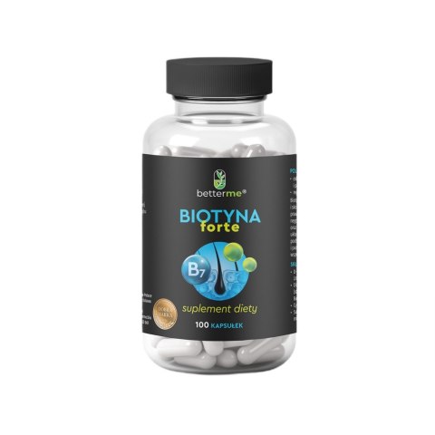 BetterMe Biotyna Forte Krzem Selen Cynk suplement diety 100 kapsułek