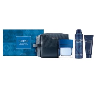 Guess Seductive Homme Blue zestaw woda toaletowa spray 100ml + dezodorant spray 226ml + żel pod prysznic 100ml + kosmetyczka