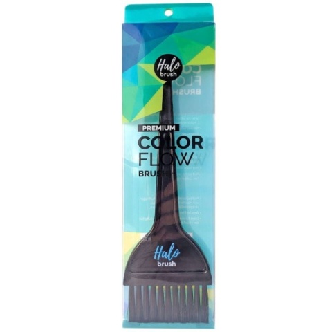 Halo Brush Color Flow Black pędzelek do koloryzacji włosów czarny