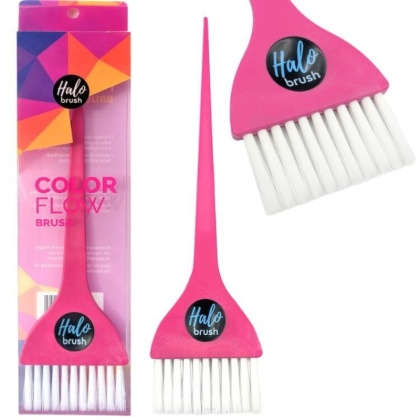 Halo Brush Color Flow Pink pędzelek do koloryzacji włosów różowy