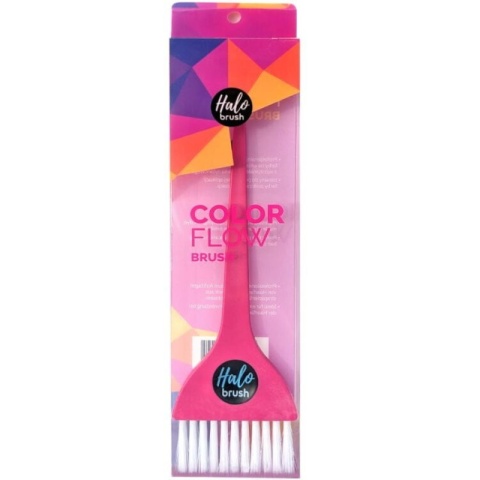 Halo Brush Color Flow Pink pędzelek do koloryzacji włosów różowy