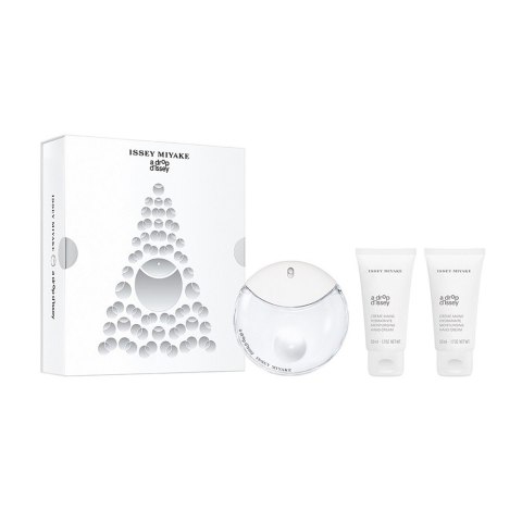 Issey Miyake A Drop D'issey zestaw woda perfumowana spray 50ml + nawilżający krem do rąk 2x50ml