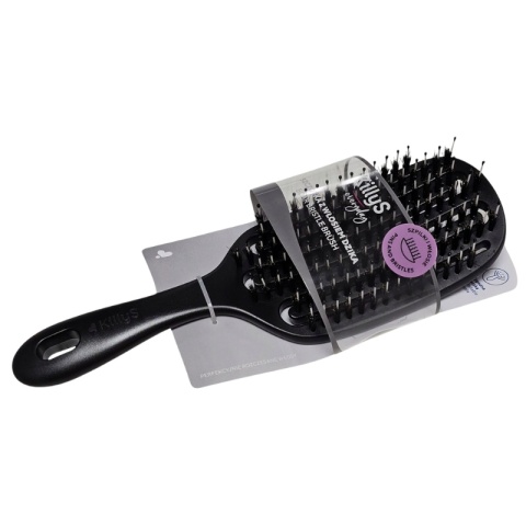 KillyS Boar Bristle Brush Szczotka do włosów z włosiem dzika Czarna