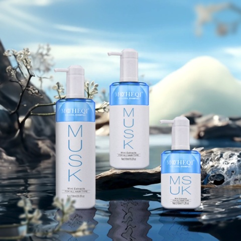 MOCHEQI Ice Cool Shampoo kremowy szampon z naturalnym ekstraktem mentolowym do włosów normalnych 318ml